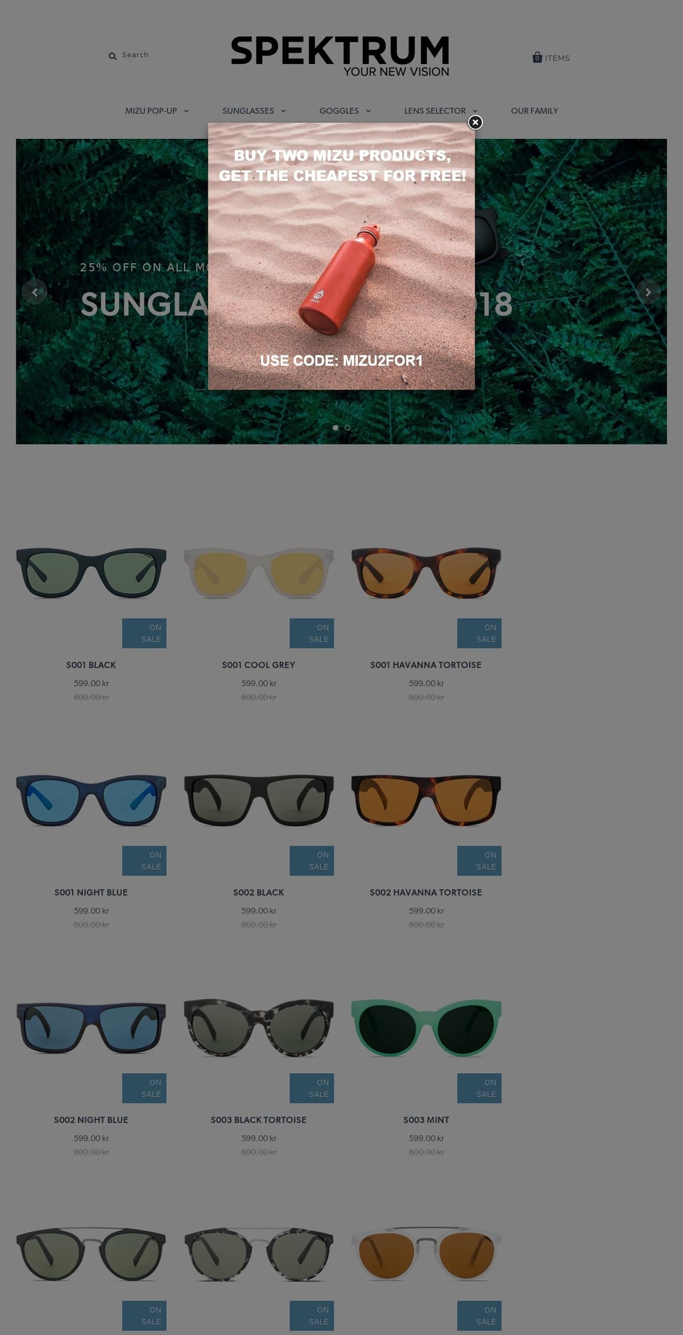 Custom Pacific 2.0 Shopify theme site example spektrumeye.com