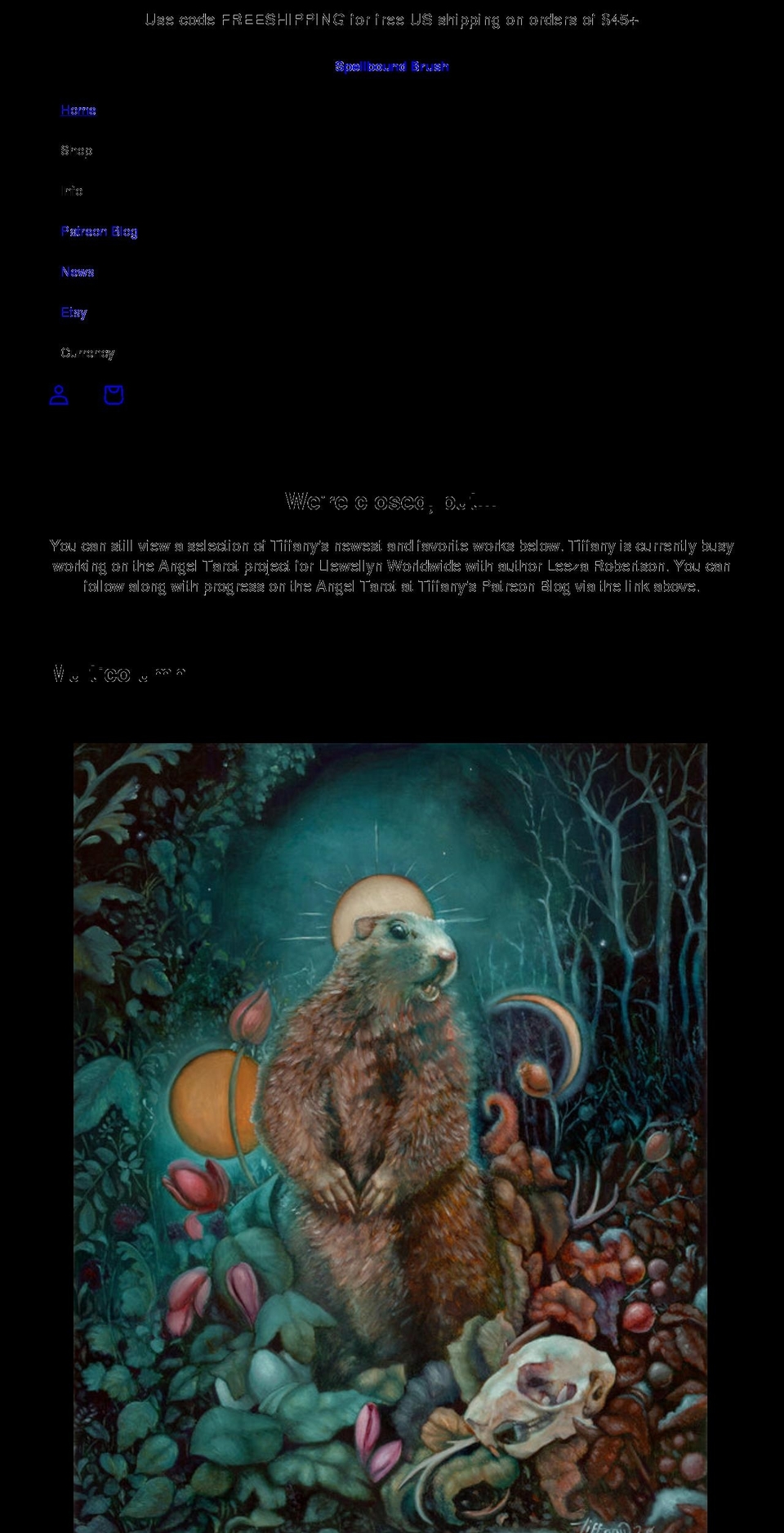 spellboundbrush.com shopify website screenshot
