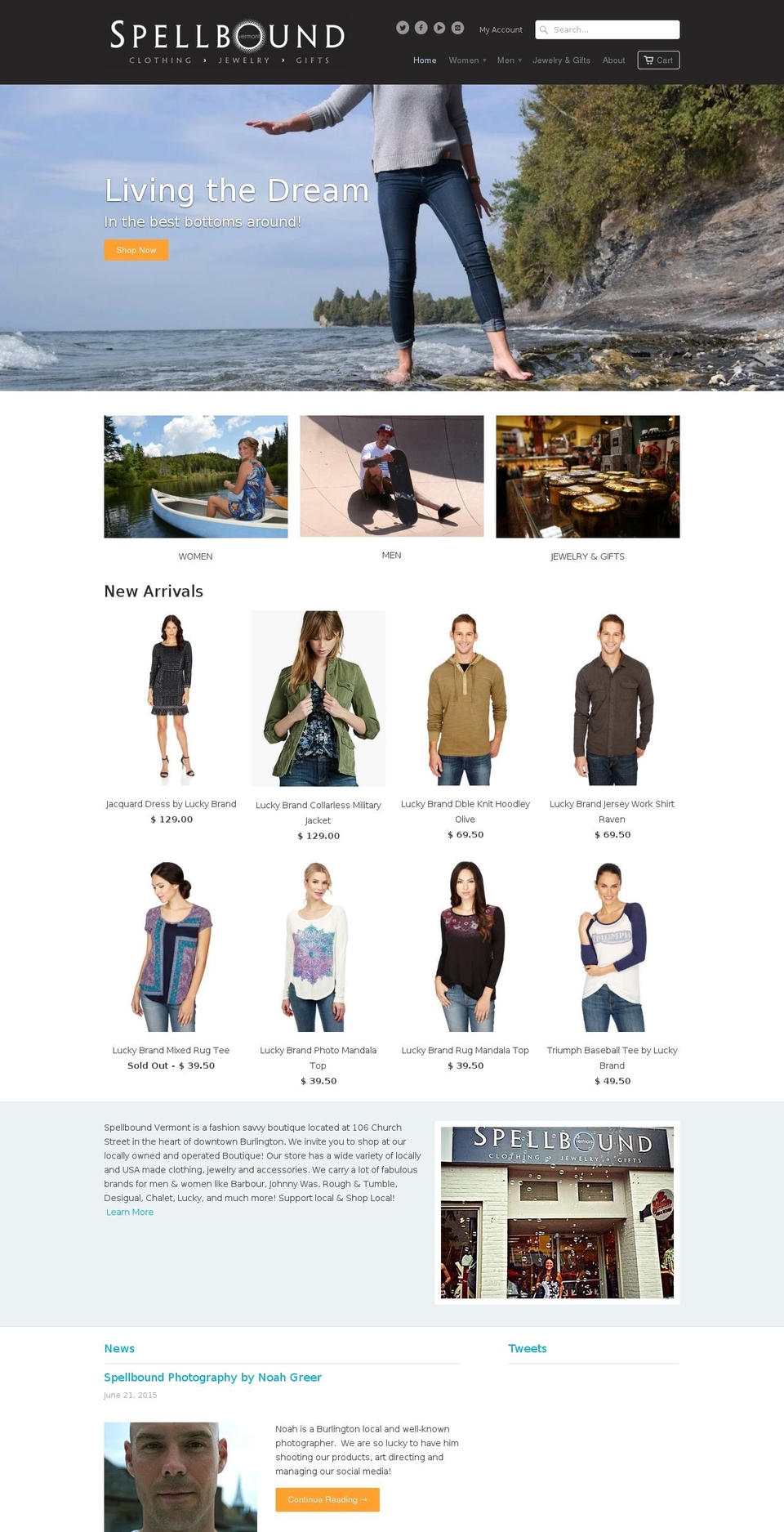 spellboundvt.com shopify website screenshot