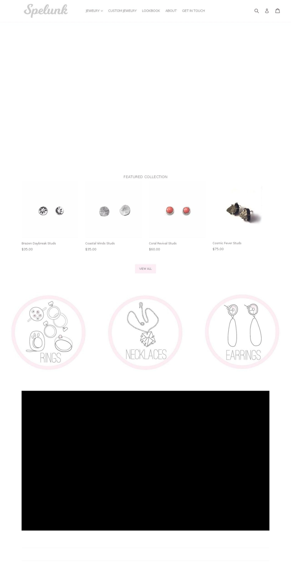 spelunkjewelry.com — Shopify storefront screenshot