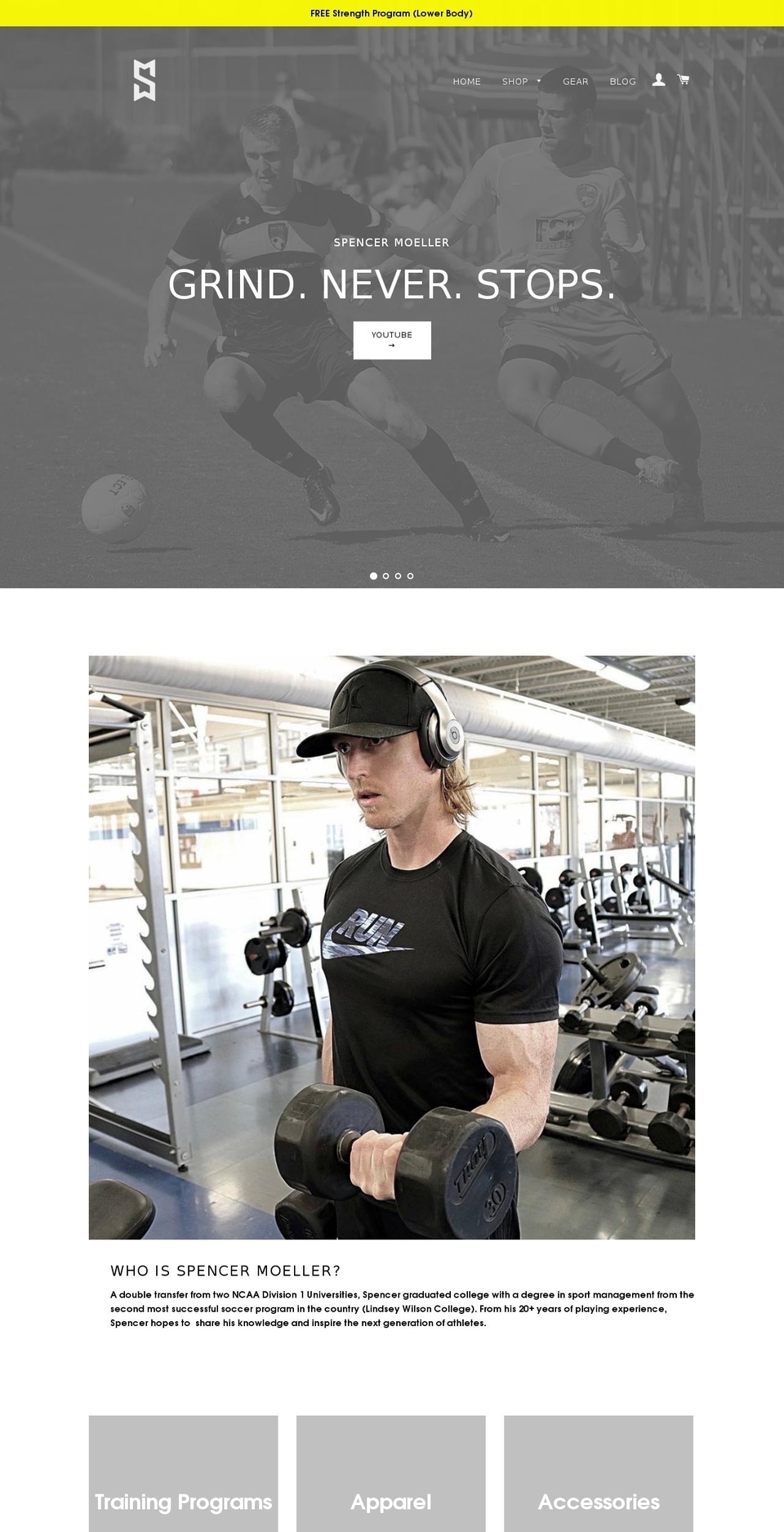 spencermoeller.com — Shopify storefront screenshot