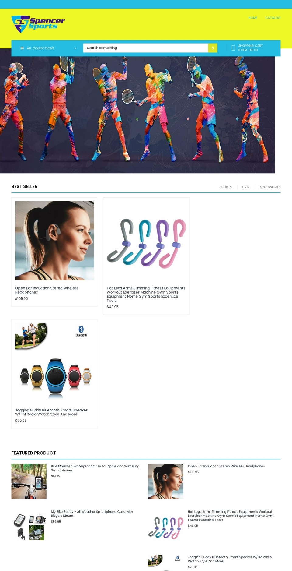 spencersports.co shopify website screenshot