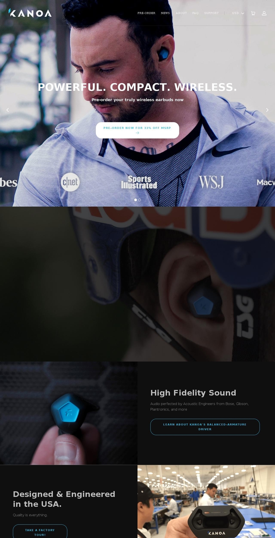 speroaudio.com shopify website screenshot