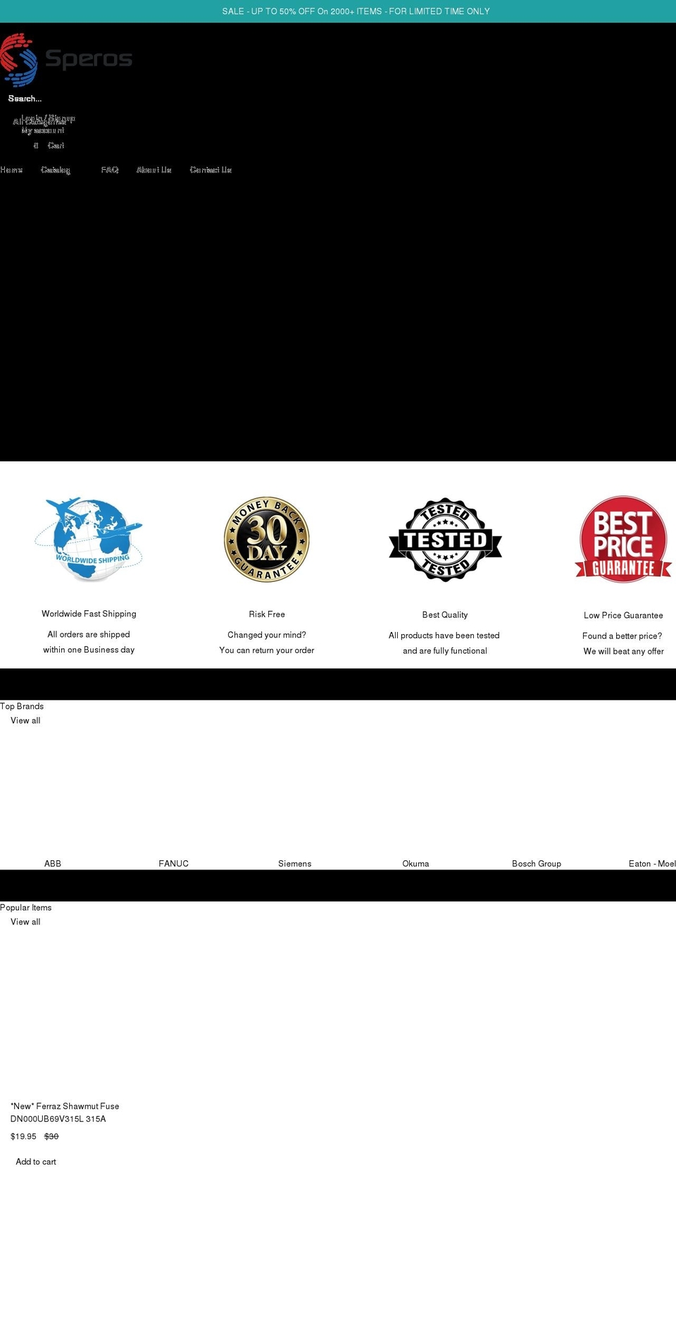 speros-int.com shopify website screenshot