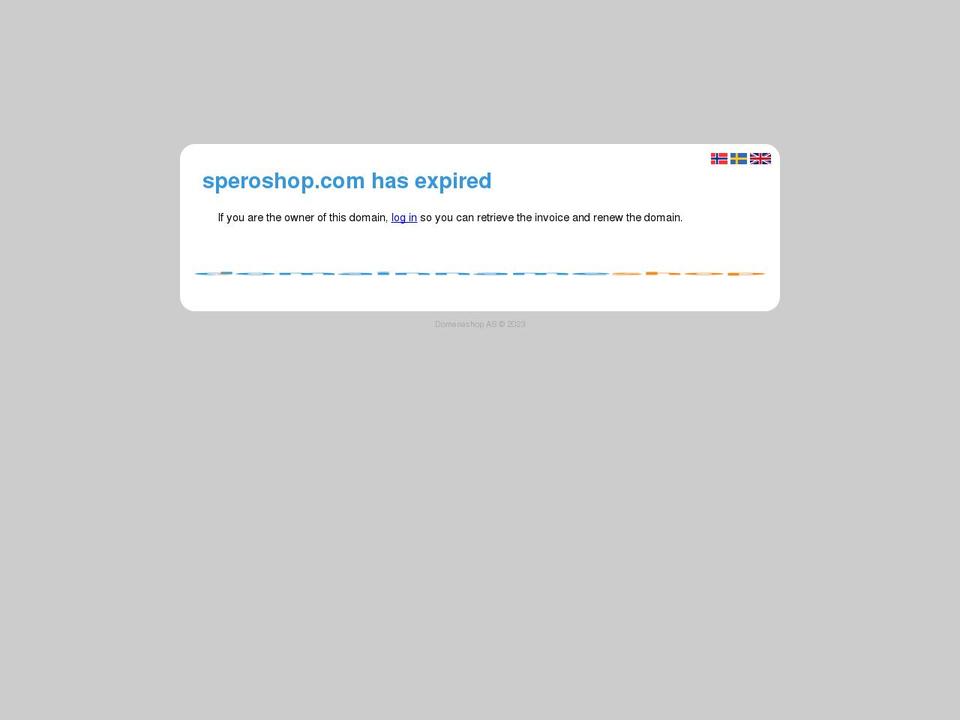 speroshop.com — Shopify storefront screenshot