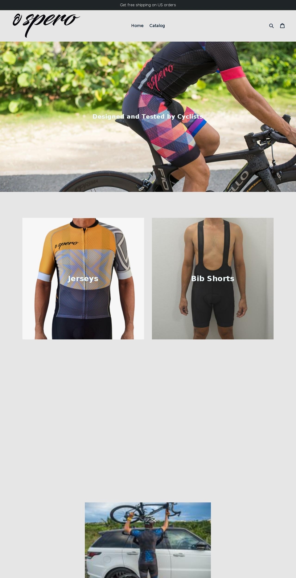 sperosportswear.com — Shopify storefront screenshot