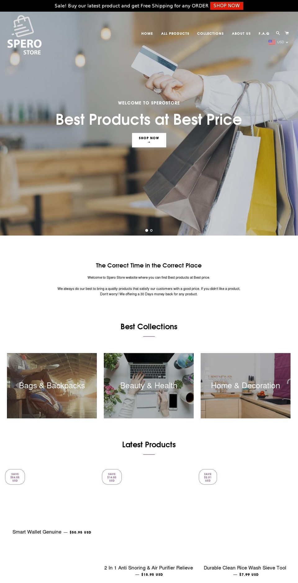 sperostore.com — Shopify storefront screenshot