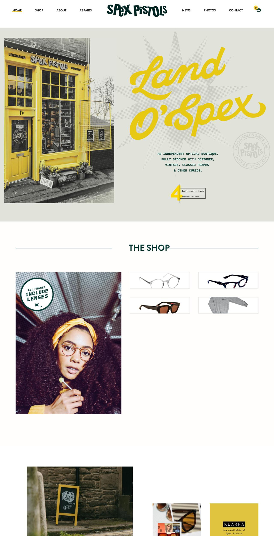 Spex-Pistols Shopify theme site example spexpistols.com