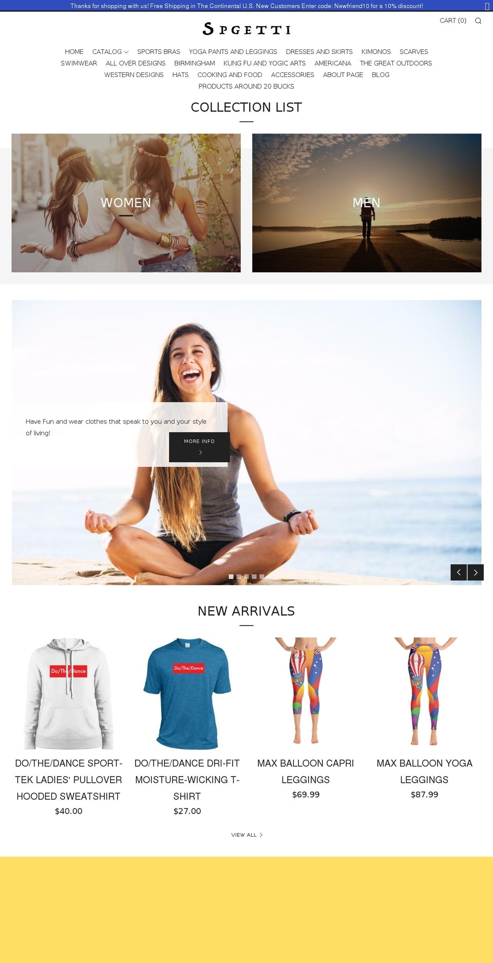 spgetti.com shopify website screenshot