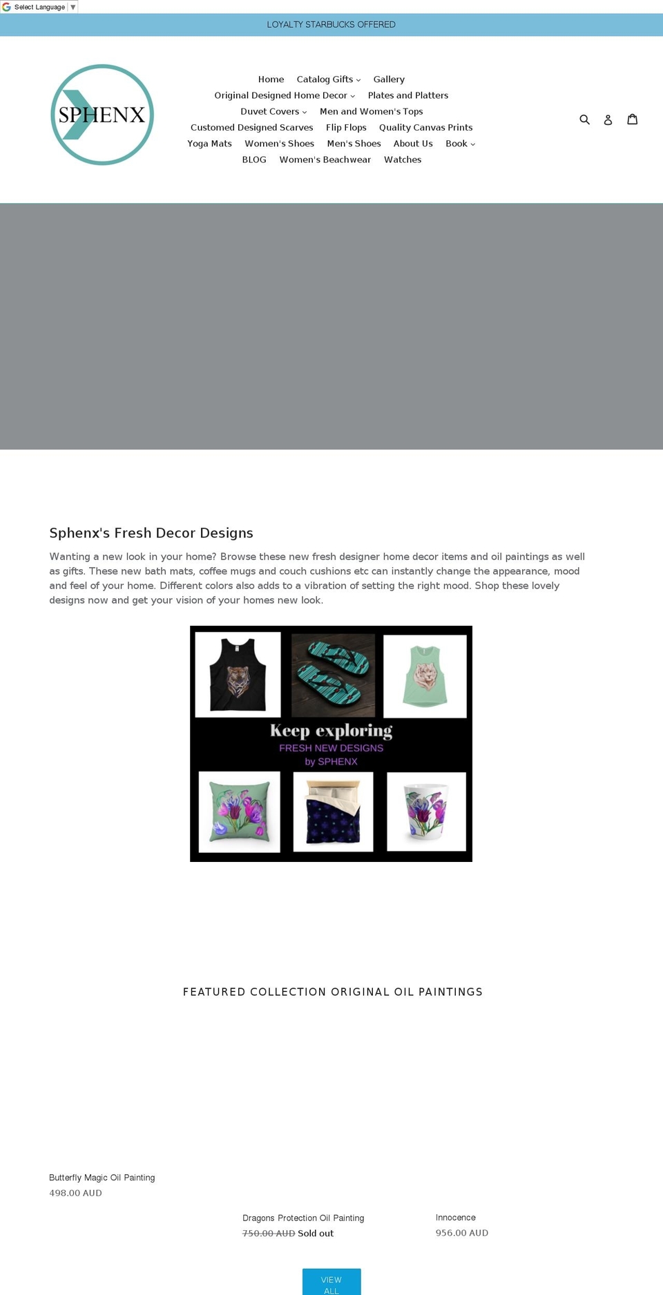 sphenx.com — Shopify storefront screenshot