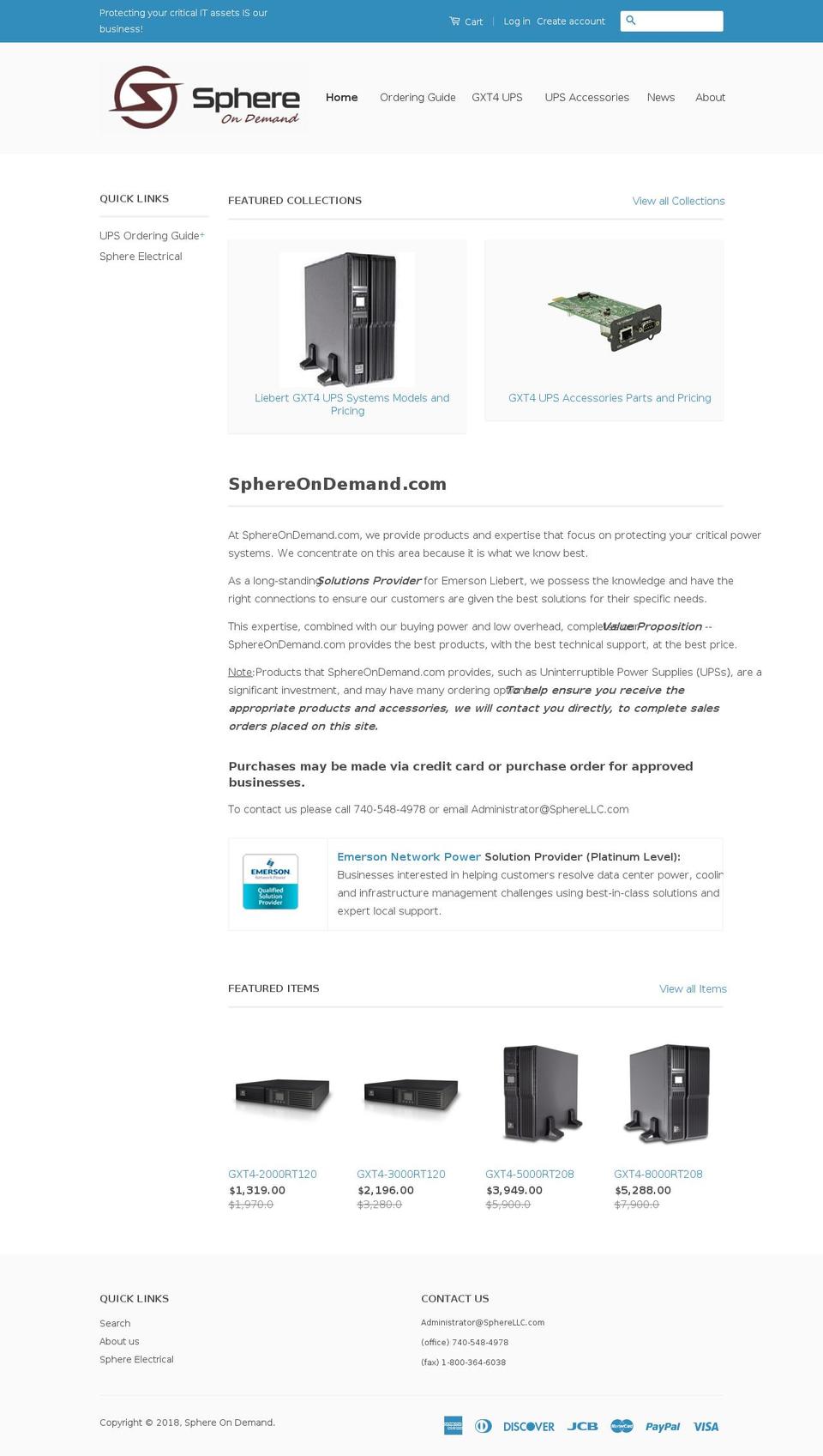 sphere-online.com shopify website screenshot
