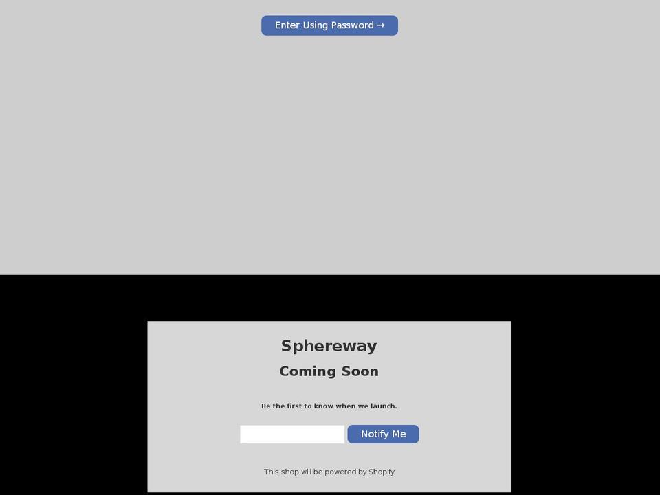 sphereway.com — Shopify storefront screenshot