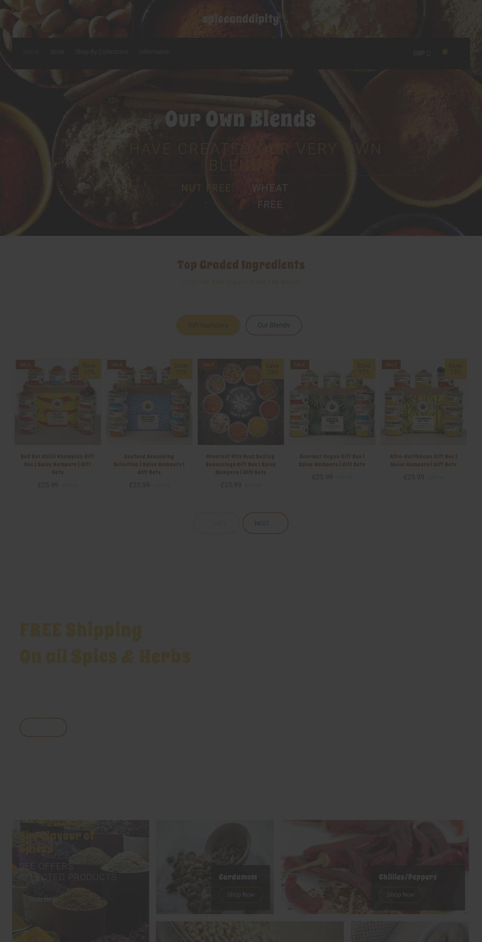 spiceanddipity.com shopify website screenshot