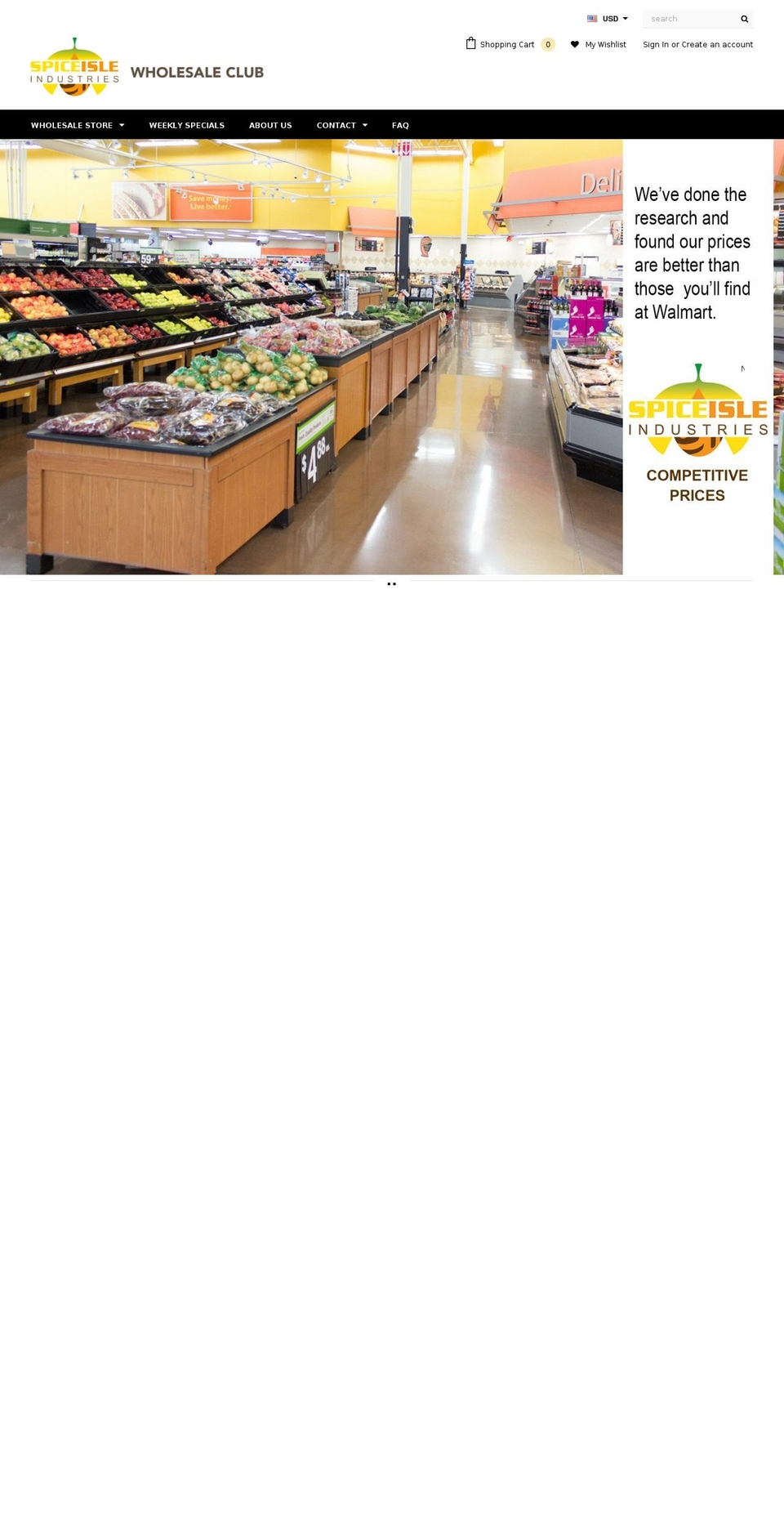 spiceisleindustries.com shopify website screenshot