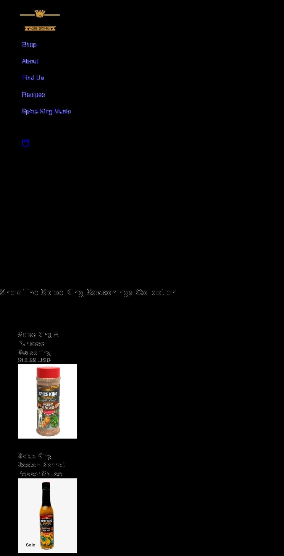 spicekingworld.com shopify website screenshot