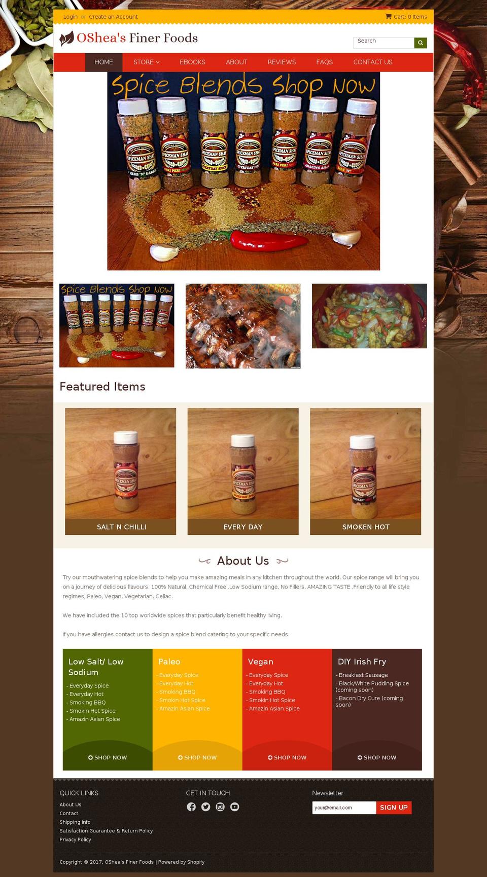 spicemanshay.com shopify website screenshot
