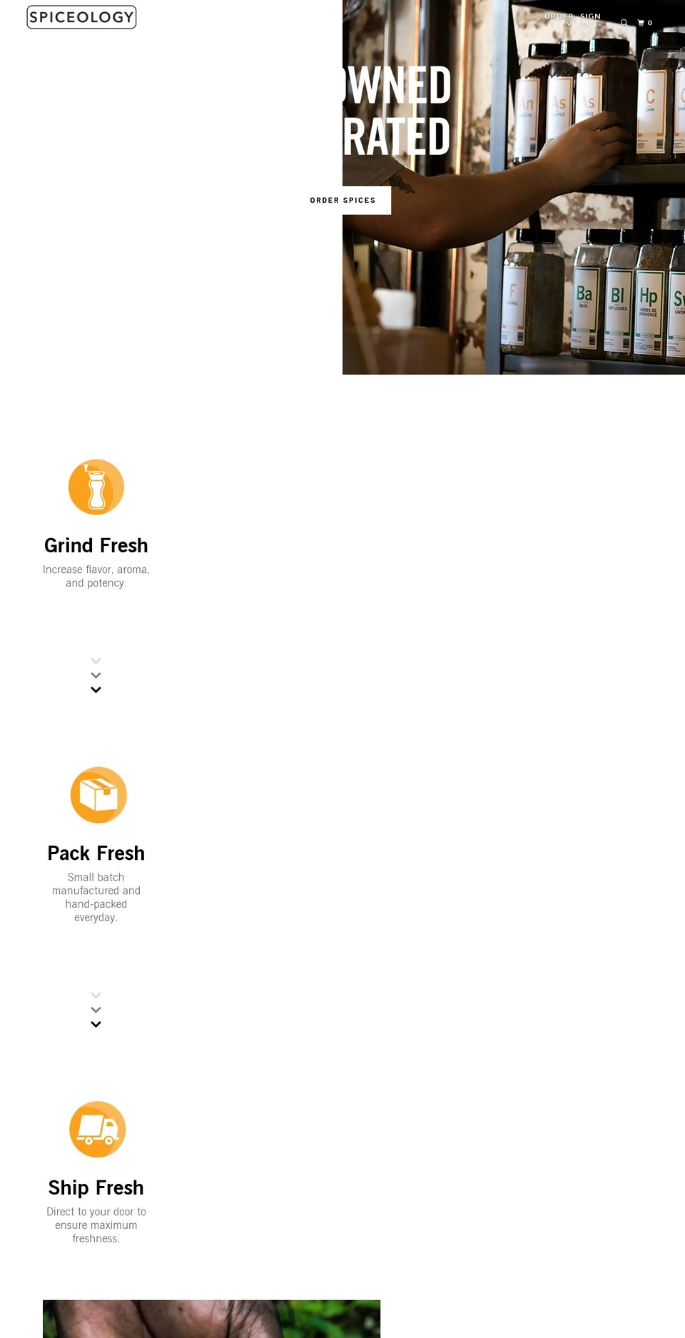Production | BVA Shopify theme site example spiceology.co