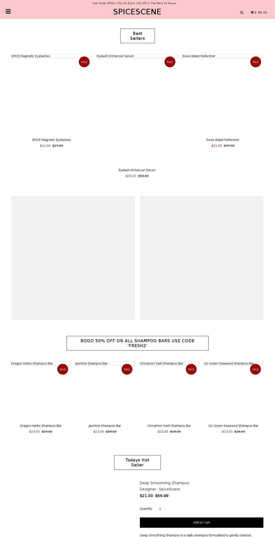 spicescene.com shopify website screenshot