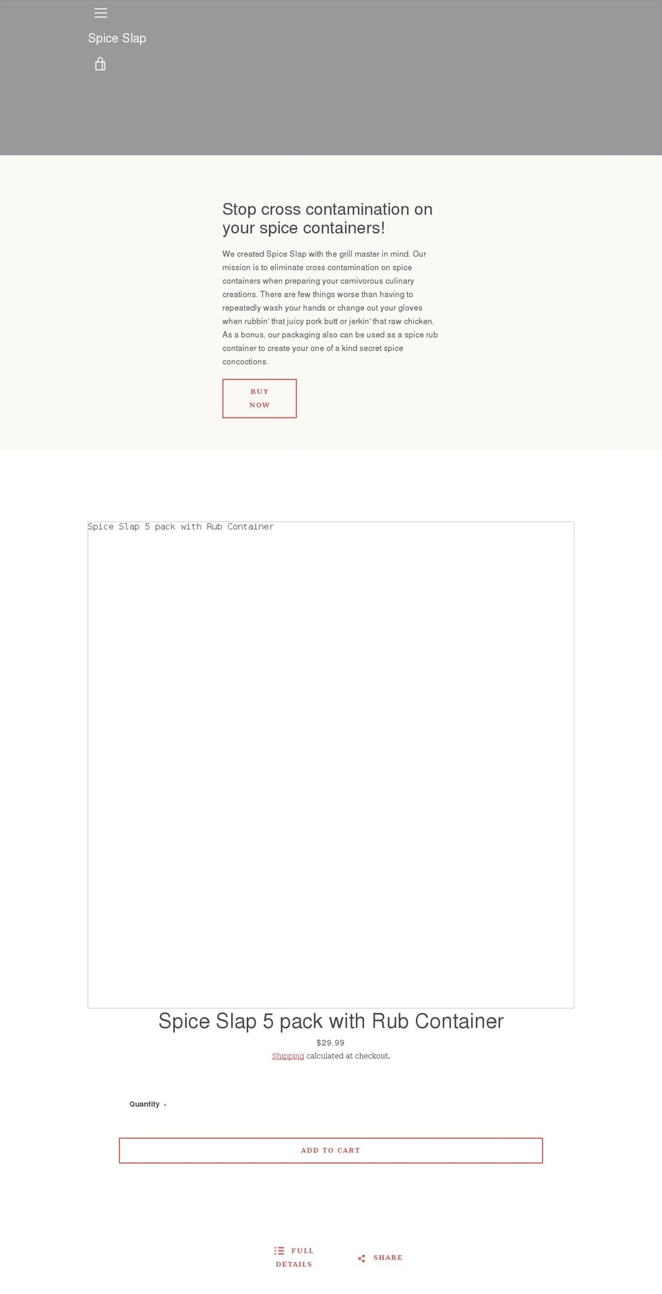 spiceslap.com shopify website screenshot