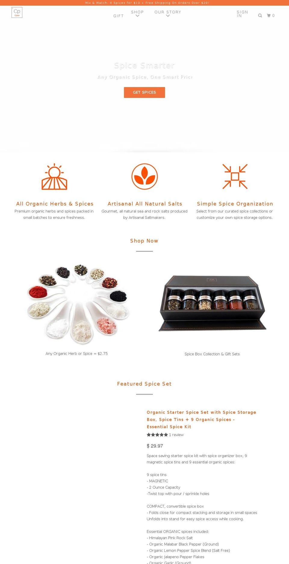 spicesmarter.com — Shopify storefront screenshot