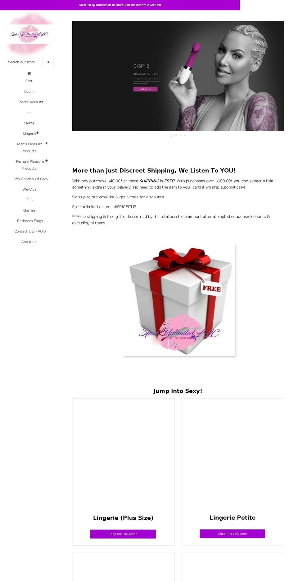 spiceunlimitedllc.com shopify website screenshot