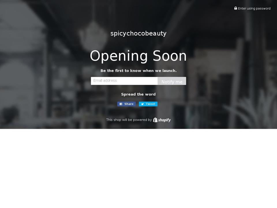 spicychoco.com shopify website screenshot