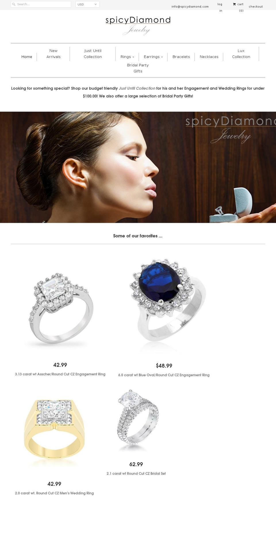 spicydiamond.com — Shopify storefront screenshot