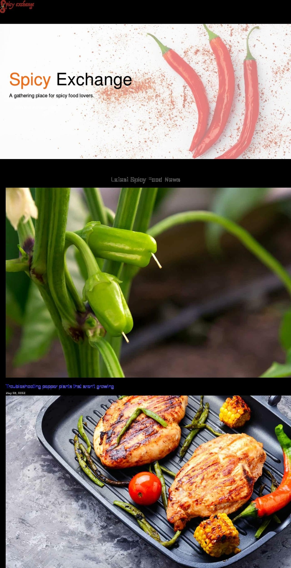 spicyexchange.com — Shopify storefront screenshot