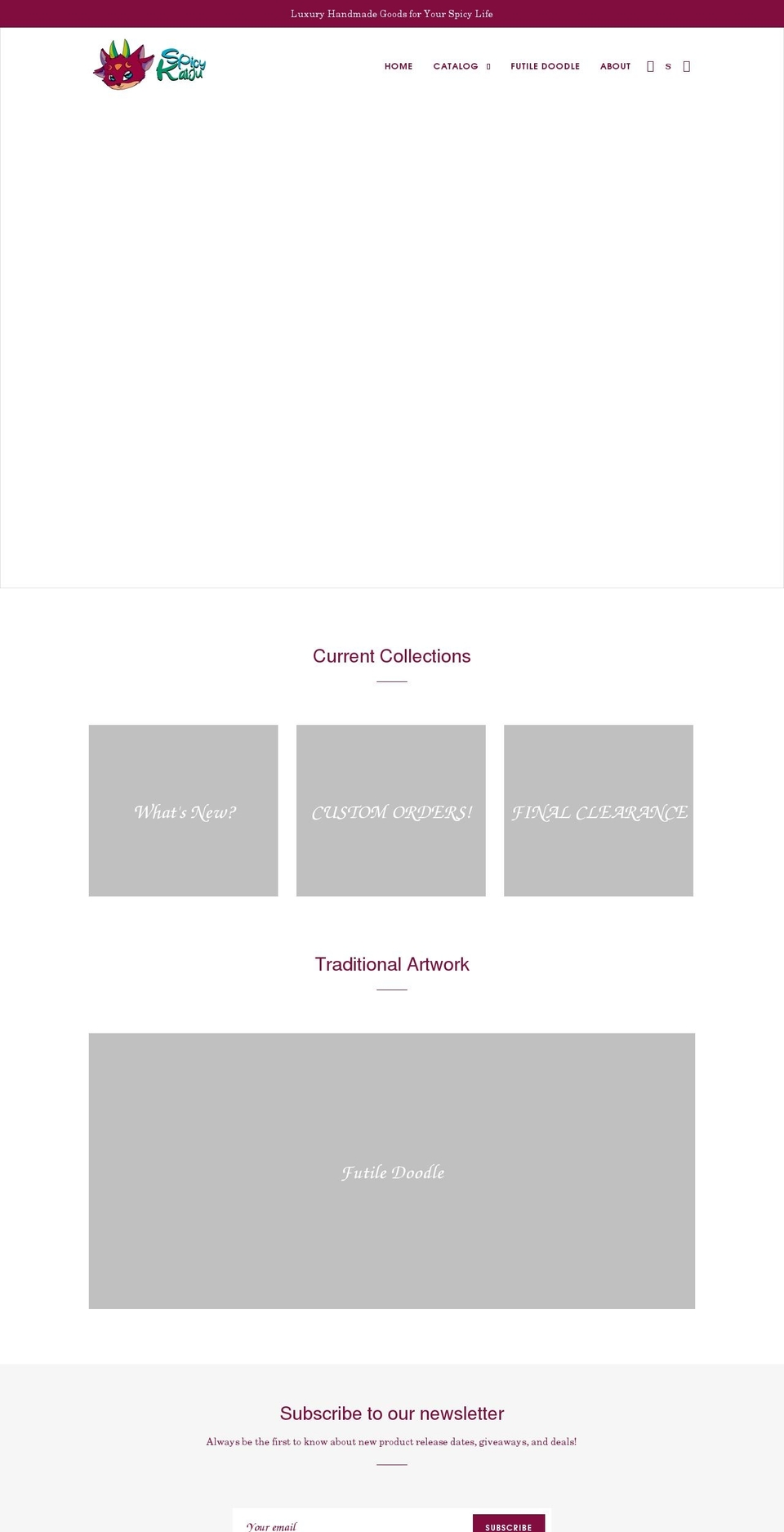 spicykaiju.com shopify website screenshot