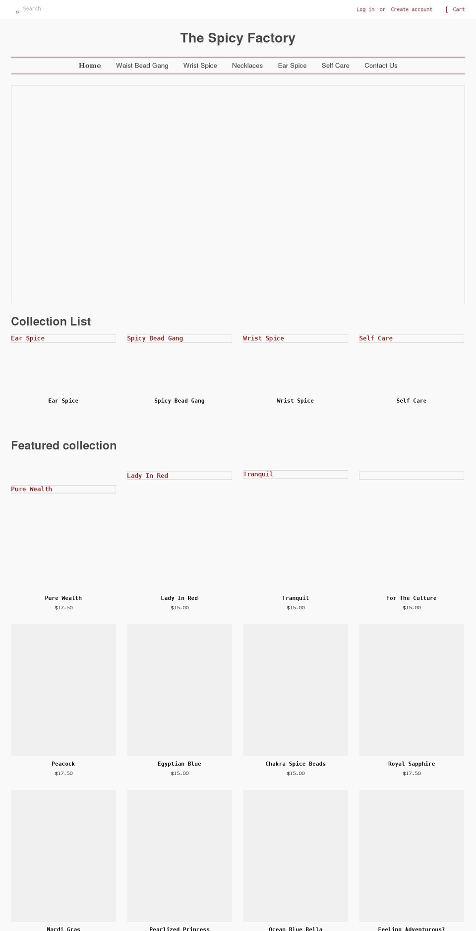 spicytrinkets.com shopify website screenshot
