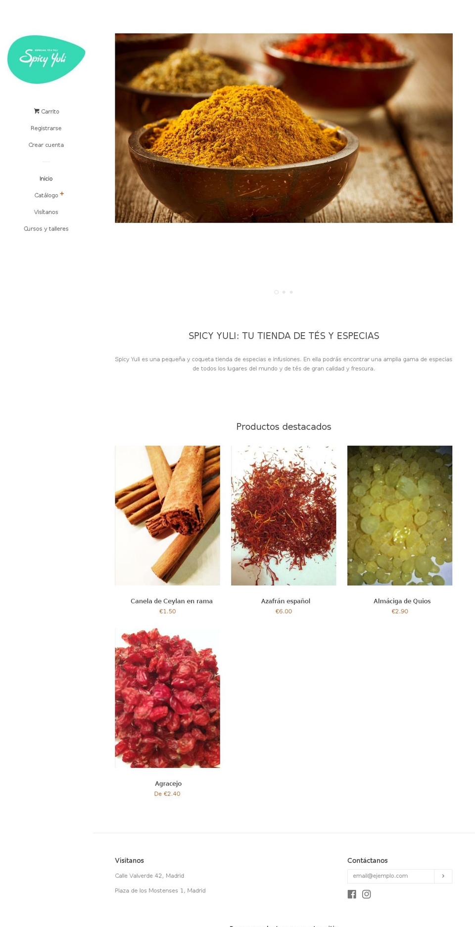 spicyyuli.com shopify website screenshot