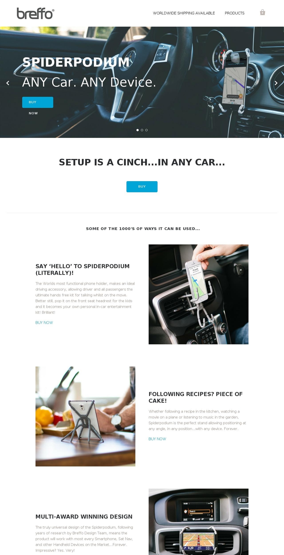 breffo-newstartup Shopify theme site example spider-podium.com