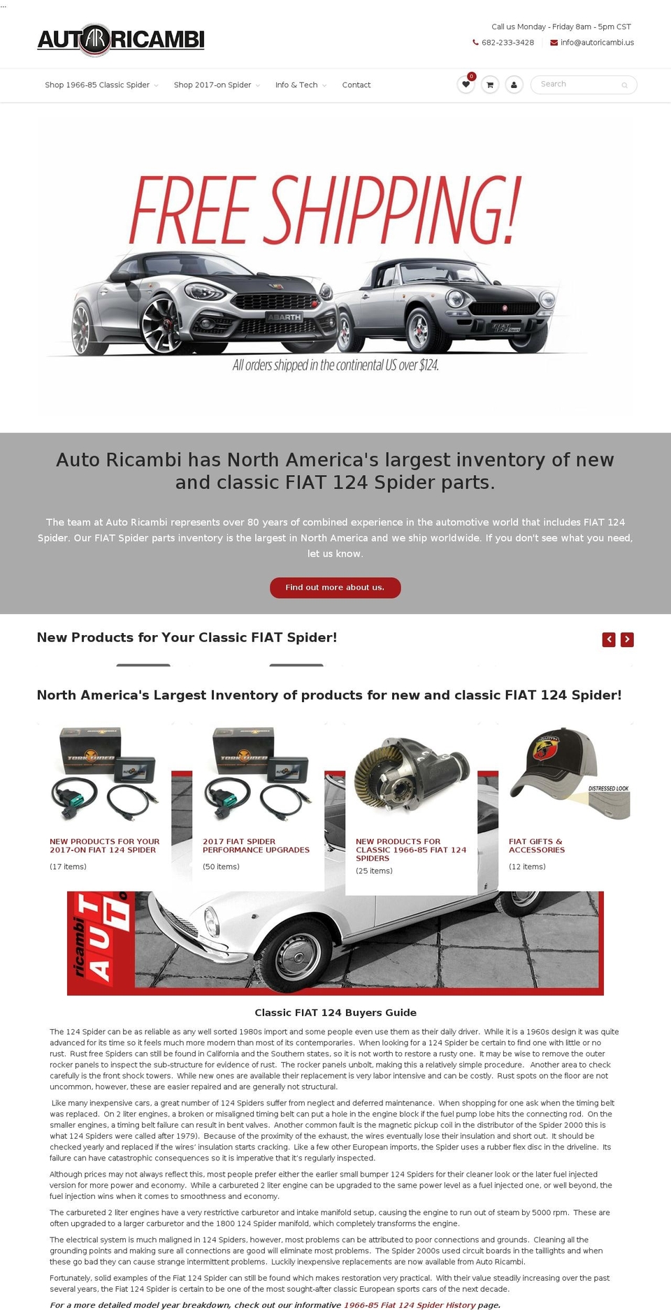 spider2000.com — Shopify storefront screenshot