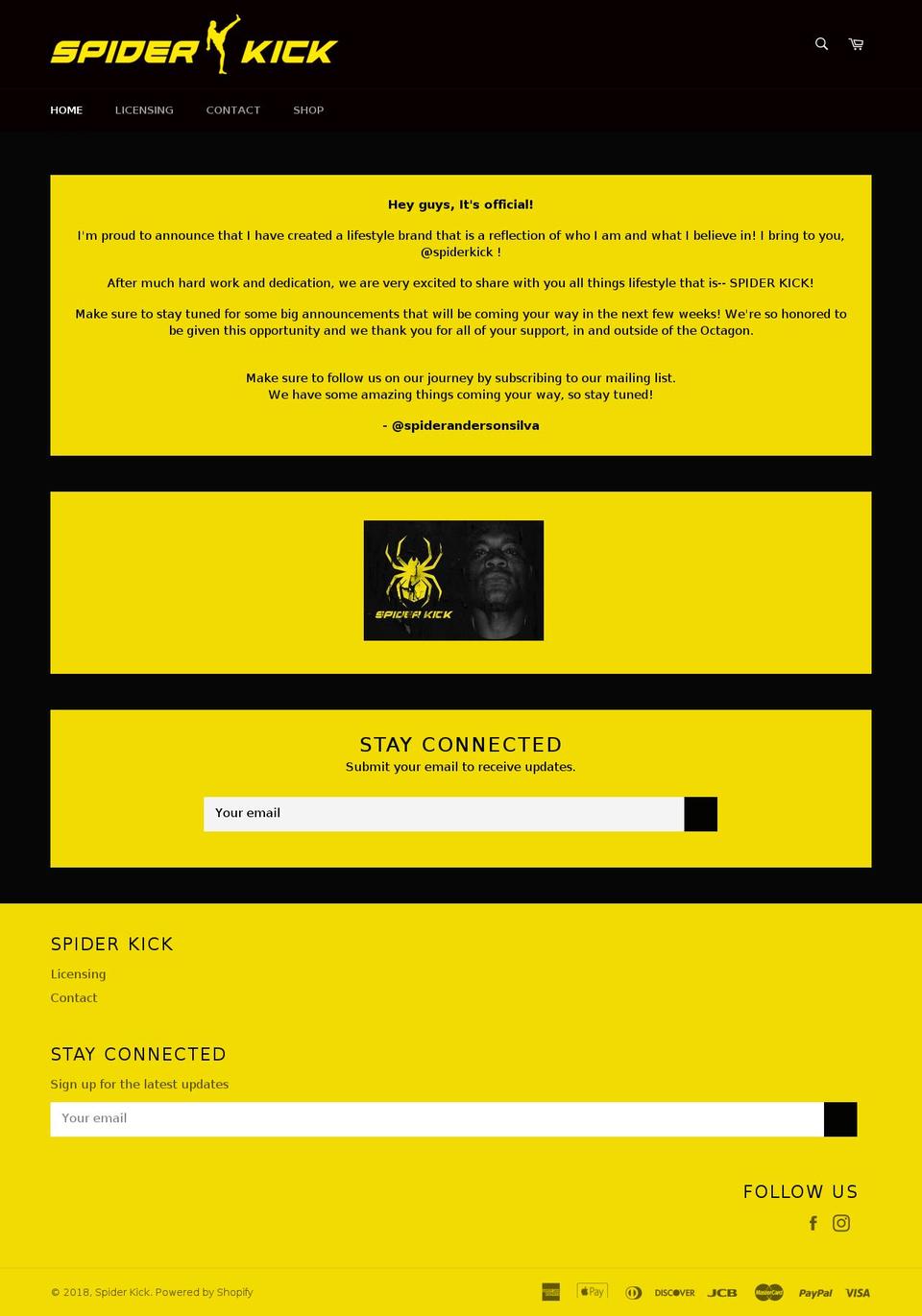 spiderkick.com shopify website screenshot
