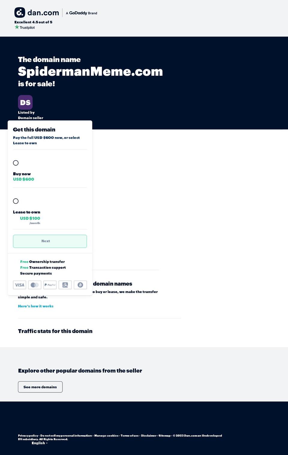 spidermanmeme.com shopify website screenshot
