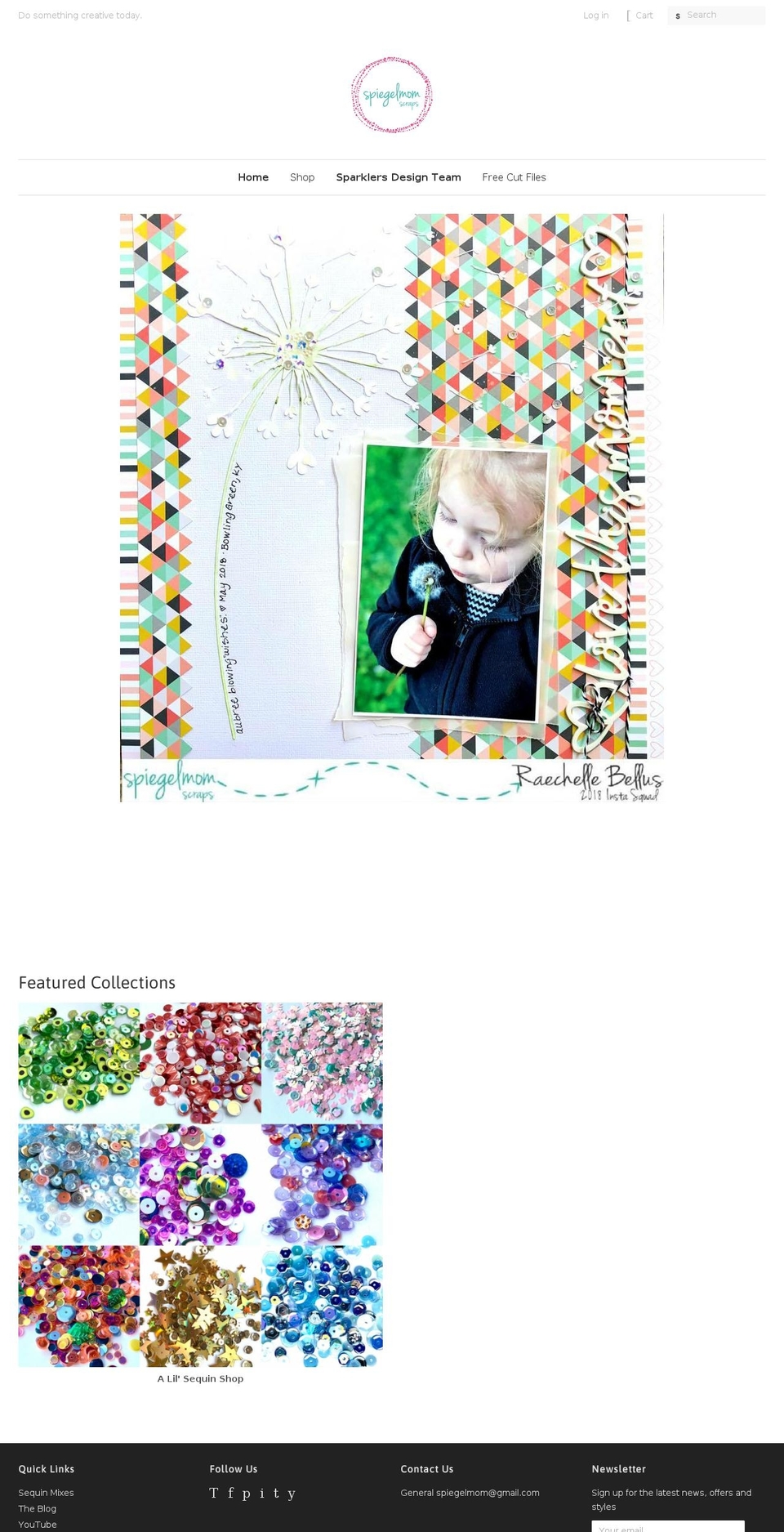 spiegelmom-scraps.myshopify.com shopify website screenshot