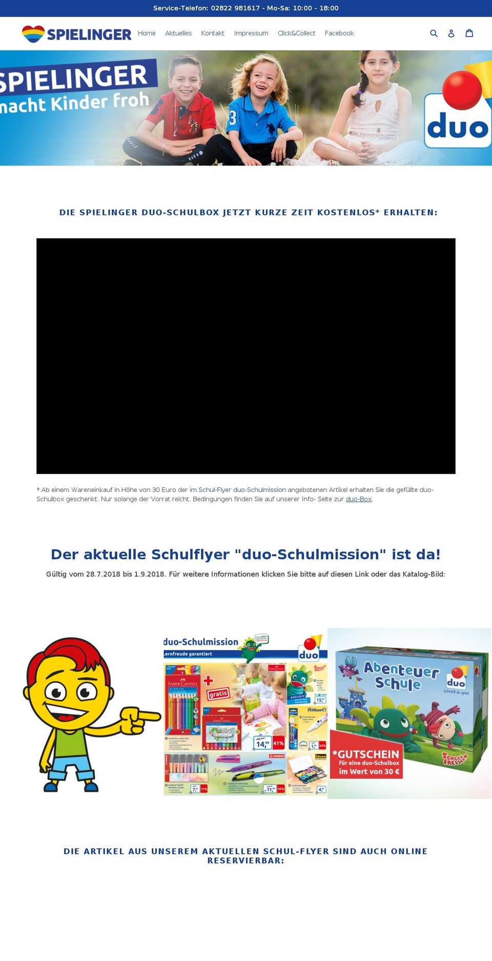 spielinger.de shopify website screenshot