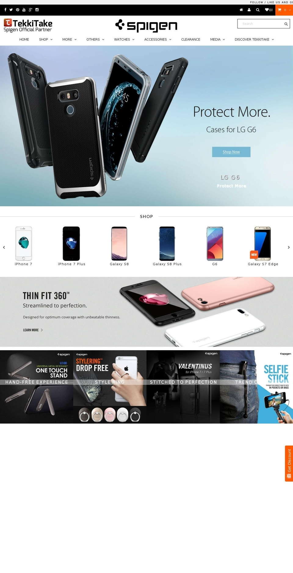 ls1 Shopify theme site example spigenindia.com