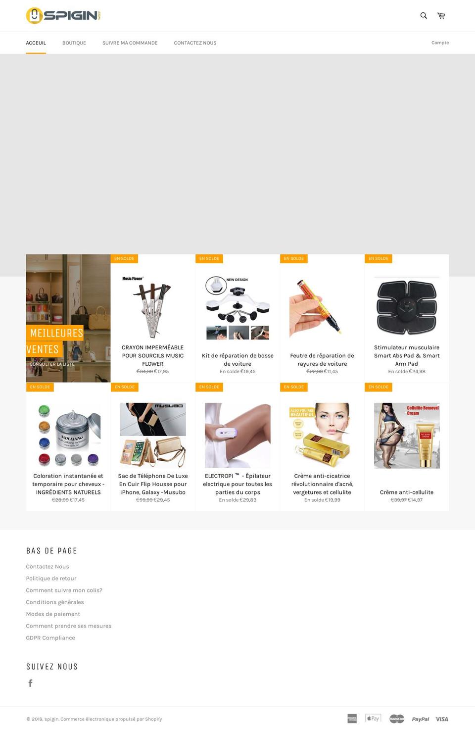 spigin.com — Shopify storefront screenshot