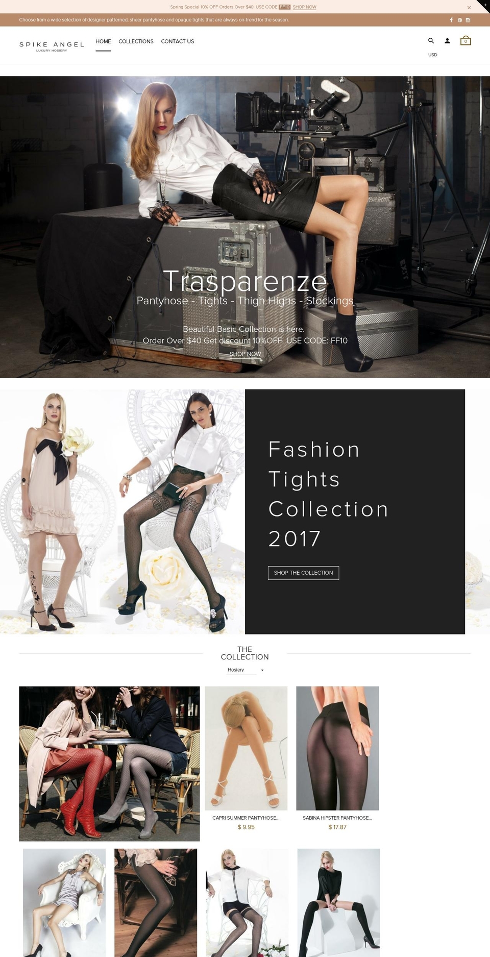 spikeangel.com shopify website screenshot