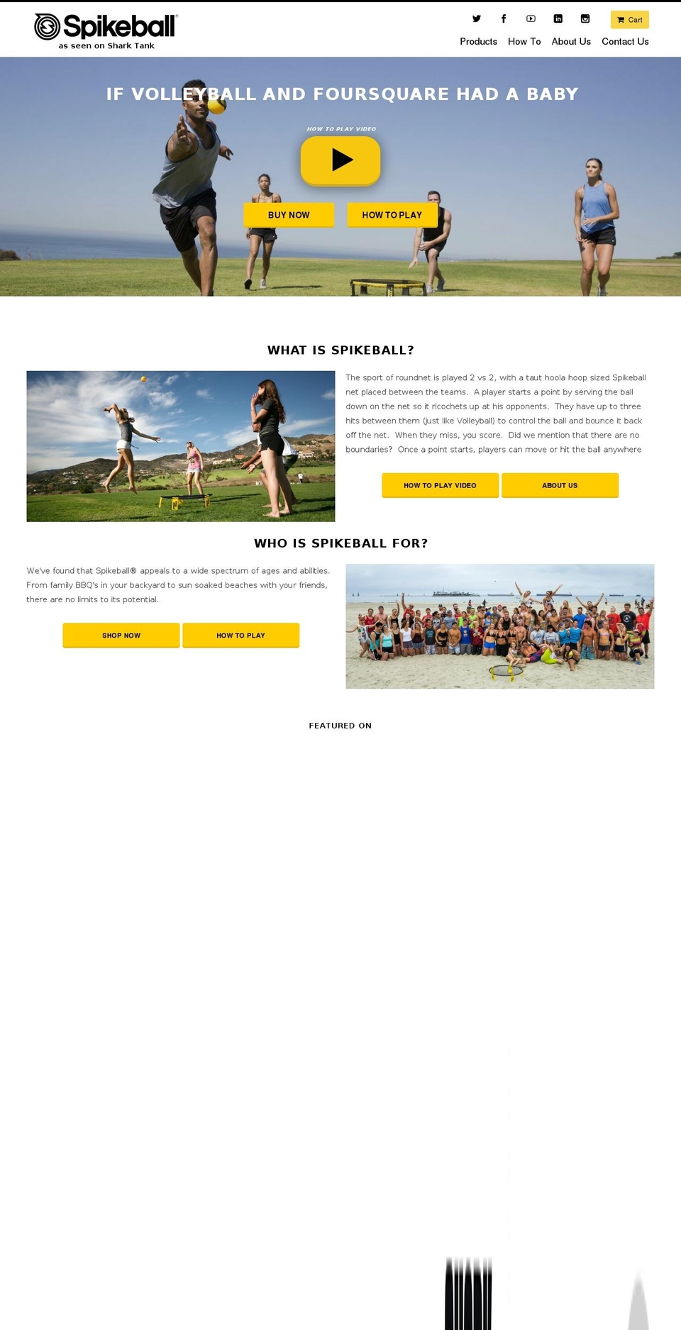 spikeball.pt shopify website screenshot