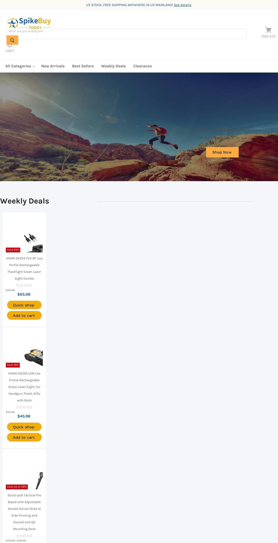 spikebuytoday.com shopify website screenshot