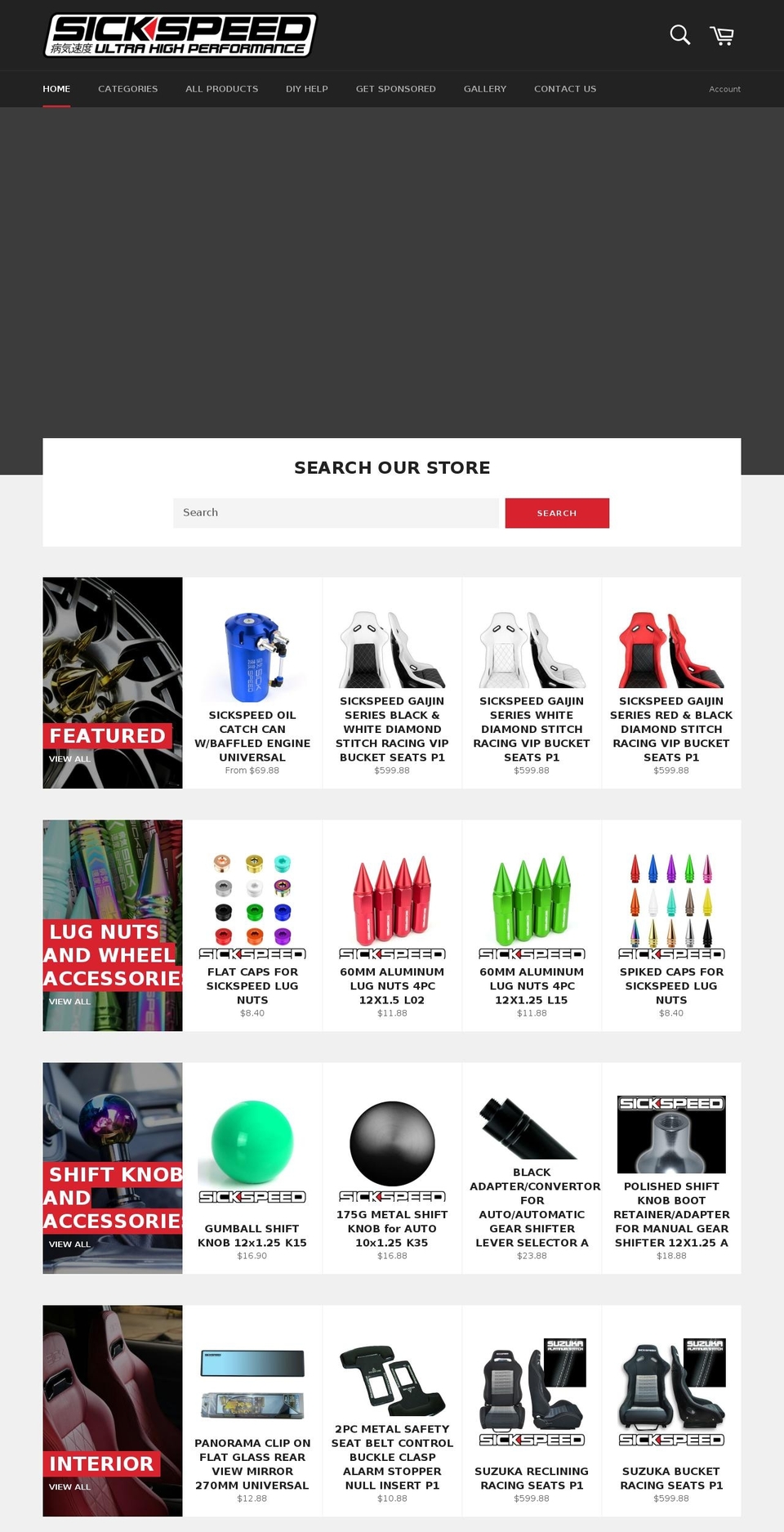 spikedlugnuts.com — Shopify storefront screenshot