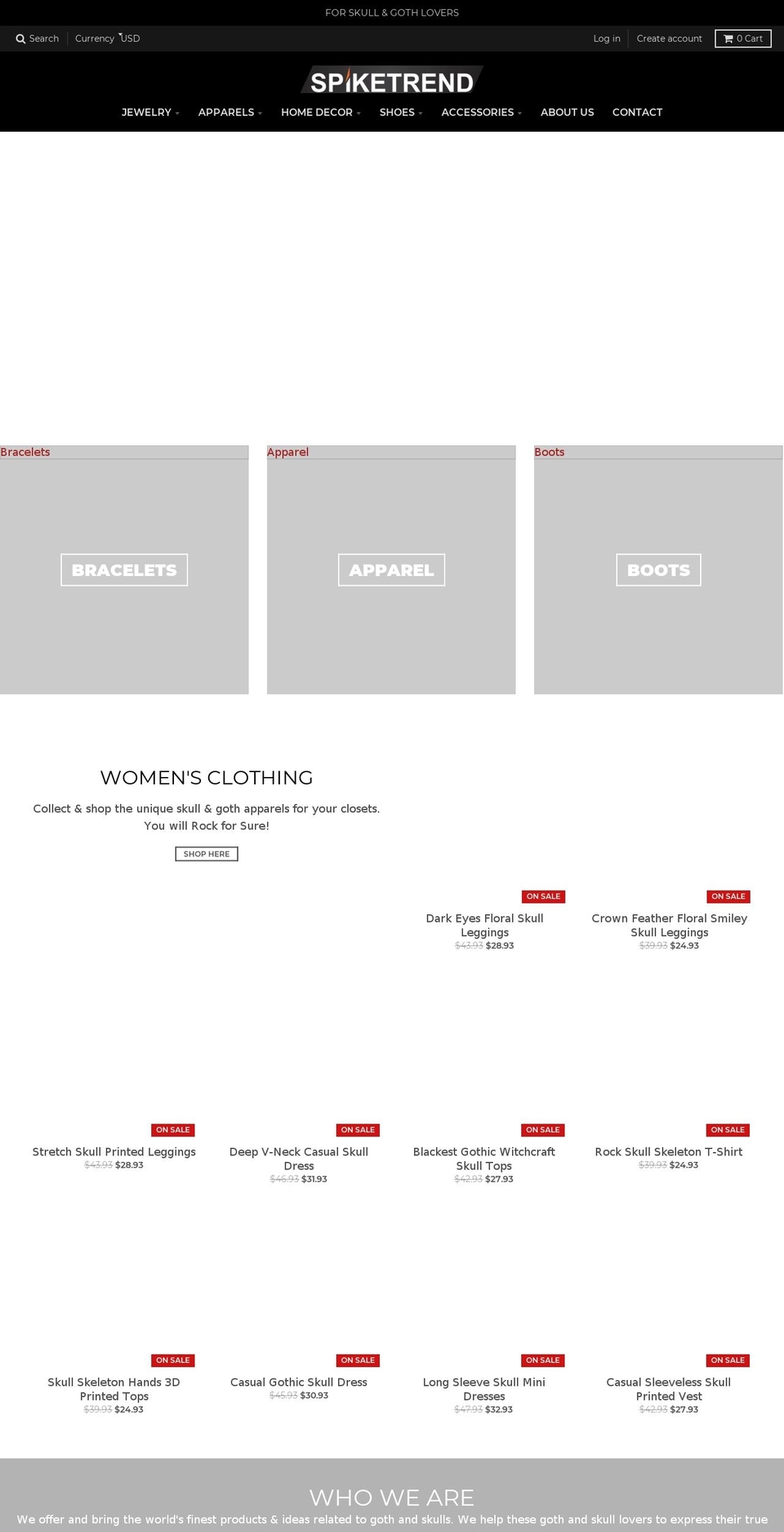spiketrend.com — Shopify storefront screenshot