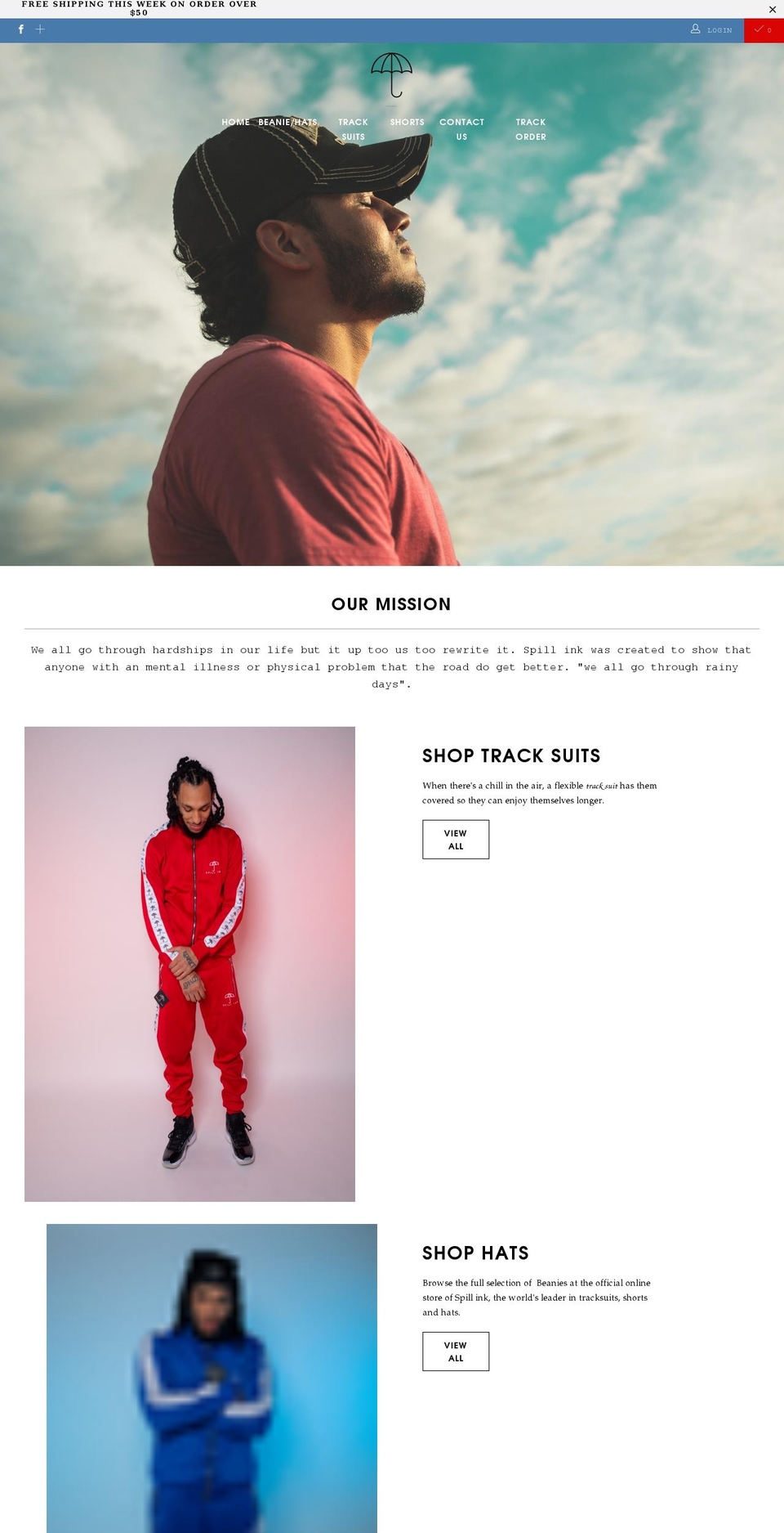spill-ink.com shopify website screenshot