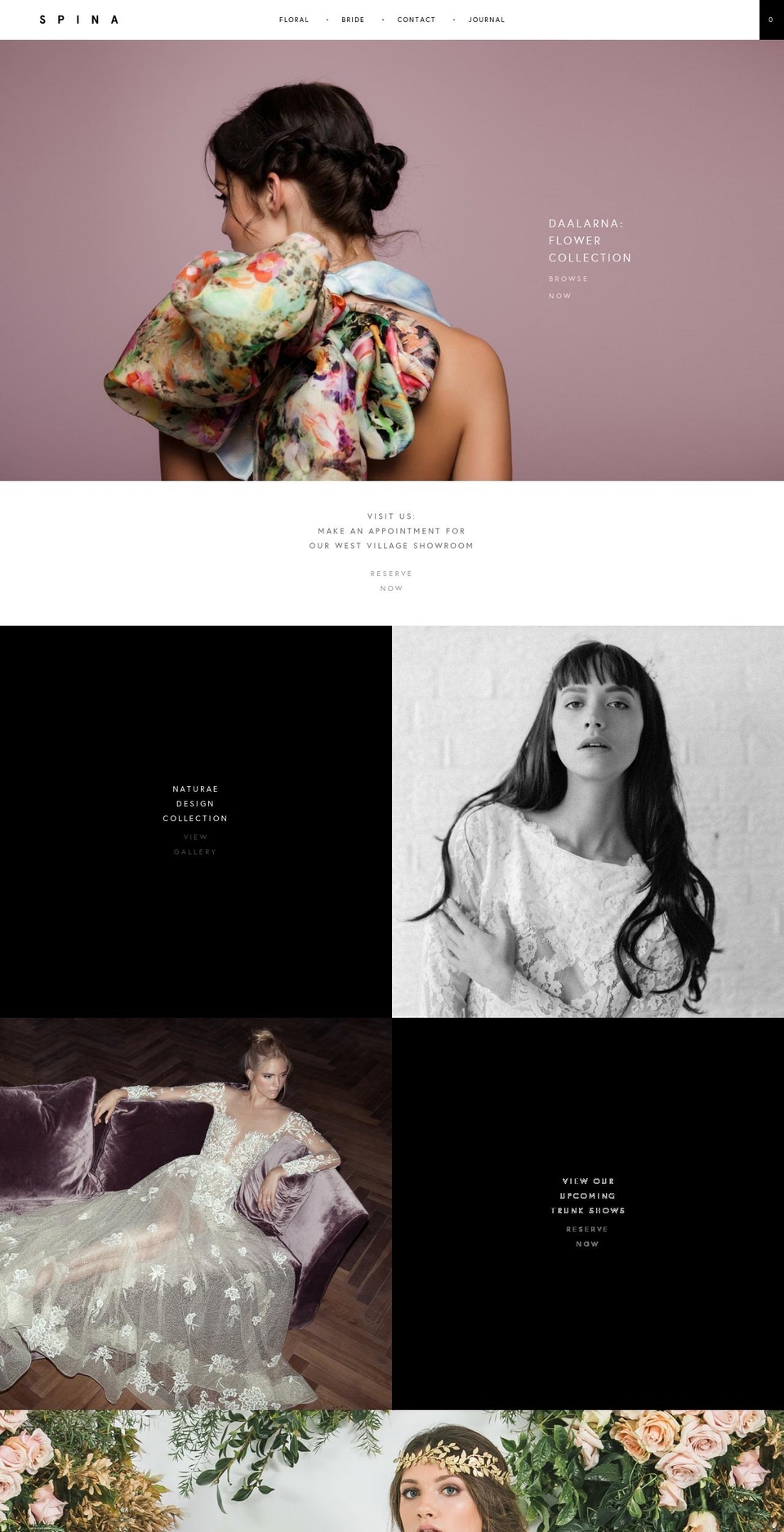 Spina Theme Shopify theme site example spinabride.com