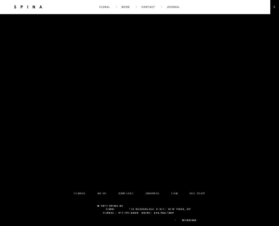 Spina Theme Shopify theme site example spinadefiori.com