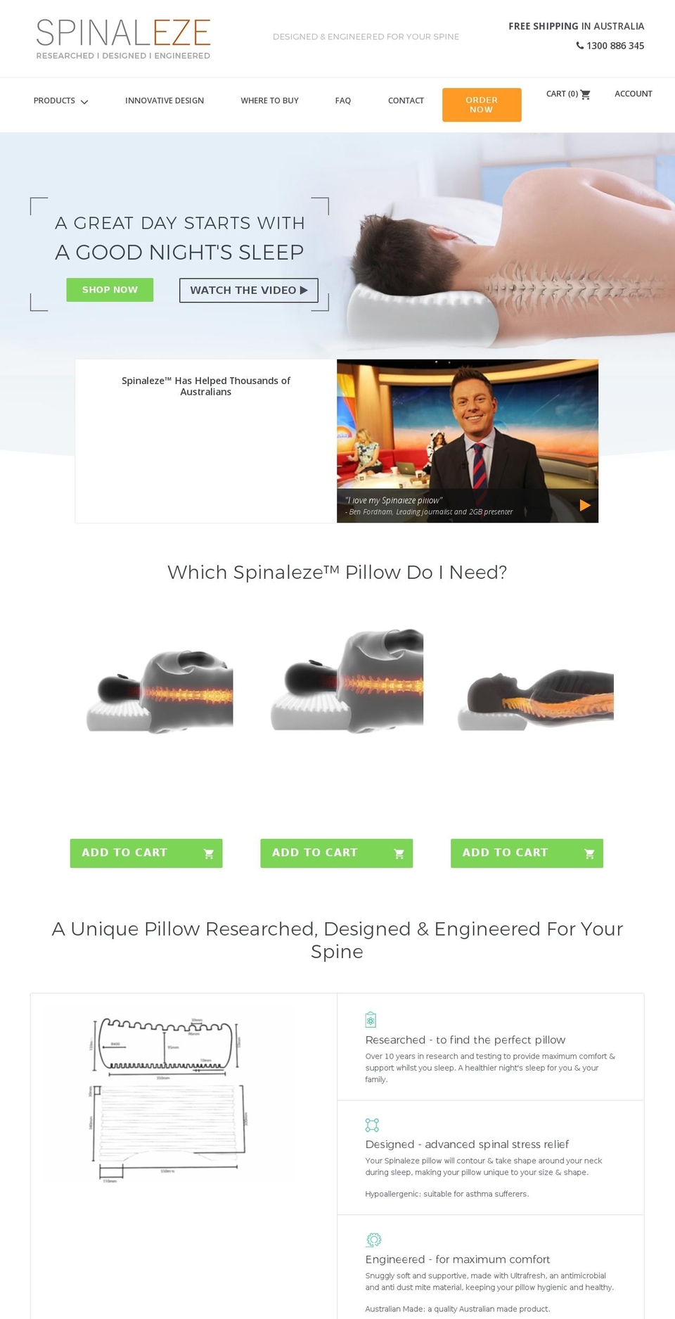 spinaleze.com — Shopify storefront screenshot