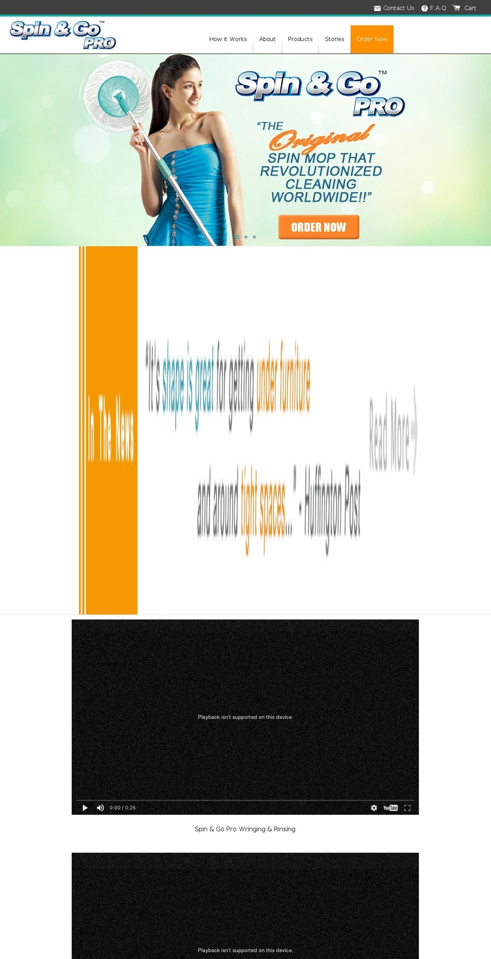 Orange Teal Shopify theme site example spinandgodeluxe.com