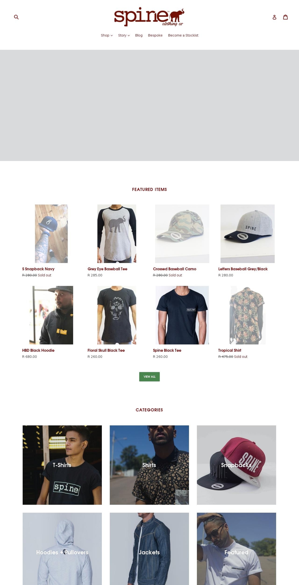 spinebtm.com shopify website screenshot